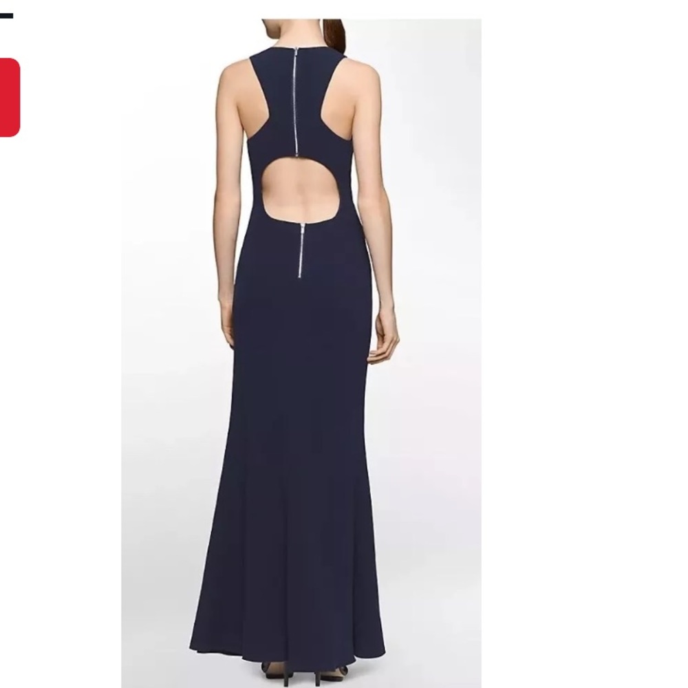 Calvin Klein Racerback Cutout Gown
